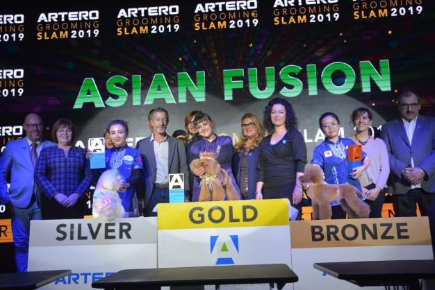 2019西班牙ARTERO世界赛ASIAN FUSION组领奖台